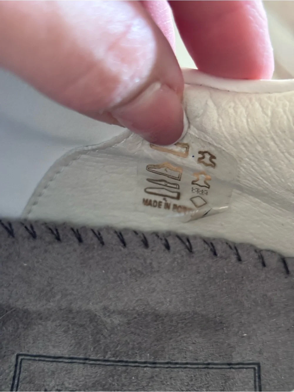 Sans Matin Gaia Platform Sneakers Taupe Nubuck Leather & White Leather Platform